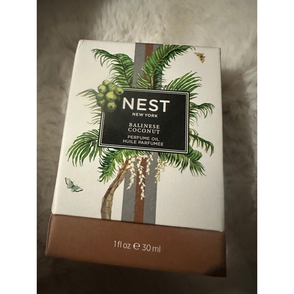 NEST New York Balinese Coconut Perfume Oil 1oz 30ml Tropical Fragrance Boxed